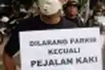 Unjuk Rasa Koalisi Pejalan Kaki