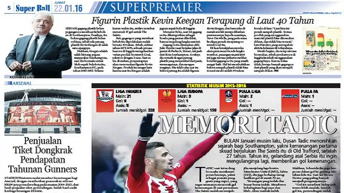 Dusan Tadic Ingin Ulang Sejarah