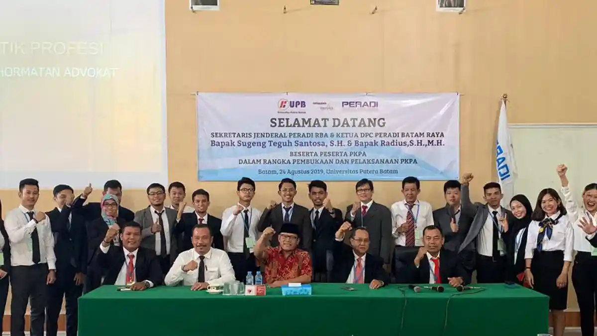 Pendidikan Khusus Profesi Advokat Universitas Putera Batam Bekerjasama dengan PERADI Resmi Dibuka