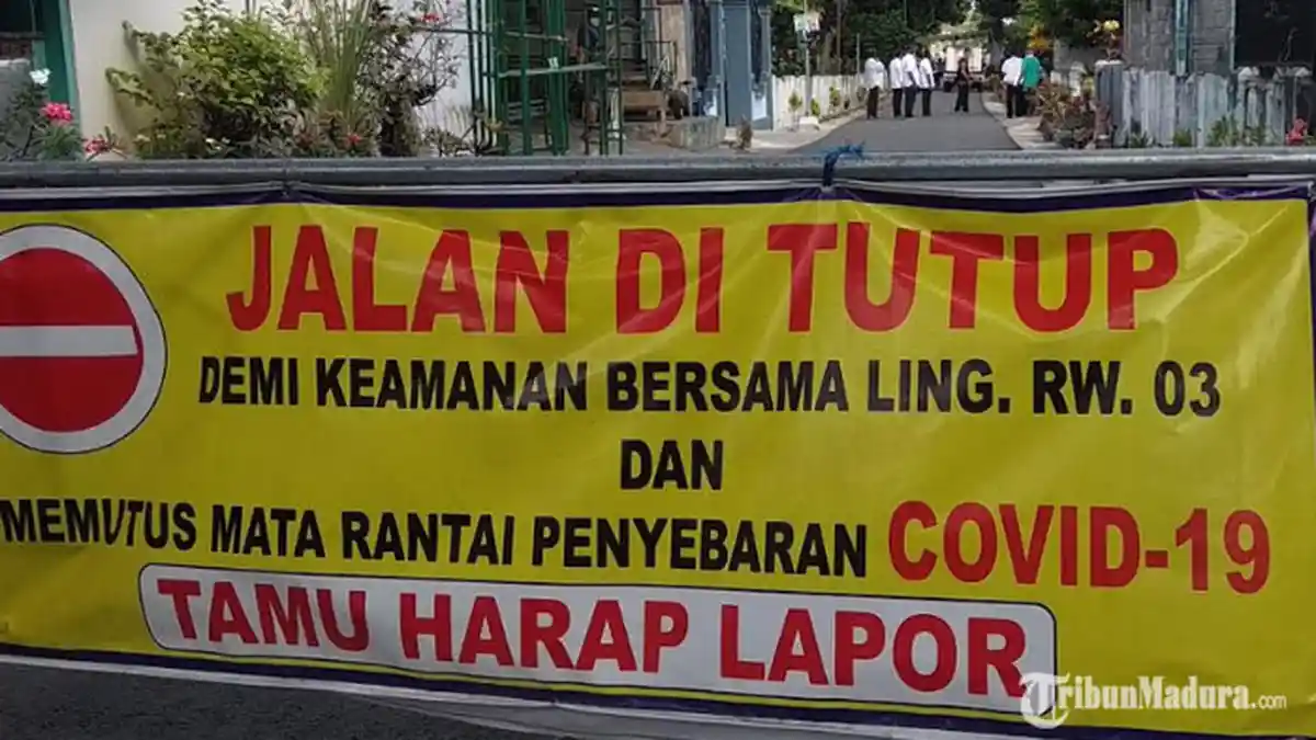 Satu Keluarga di Kota Blitar Positif Virus Corona, Warga Jalan Waru Lakukan Karantina Mandiri