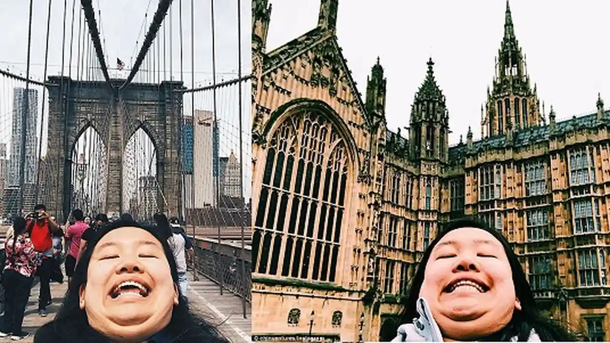 Tak Peduli Terlihat Konyol, Foto Gadis Ini Menjadi Trend di Internet, Begini Aksinya