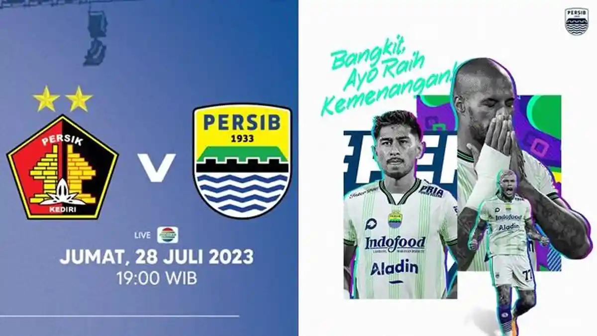 Link Live Streaming Persib Bandung vs Persik Kediri, Nonton Siaran Langsung Liga 1 Malam Ini