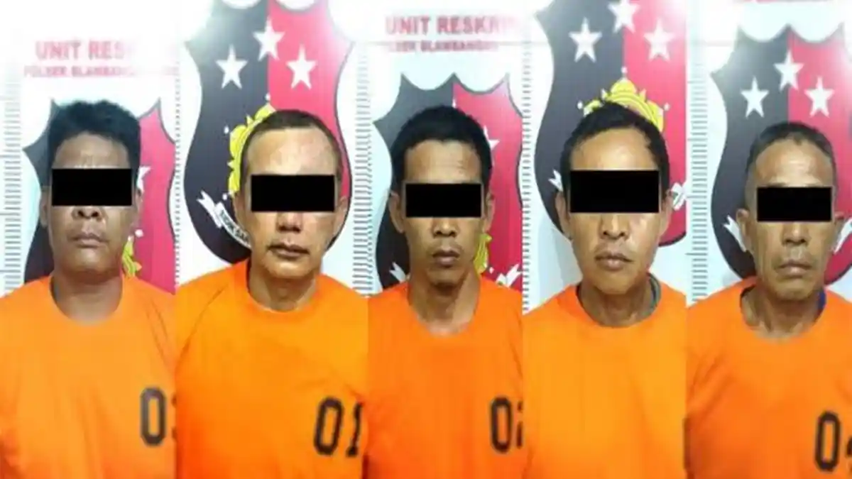 Lima Pelaku Pencuri Sapi Seharga Rp 30 Juta di Way Kanan Lampung Ditangkap Polisi