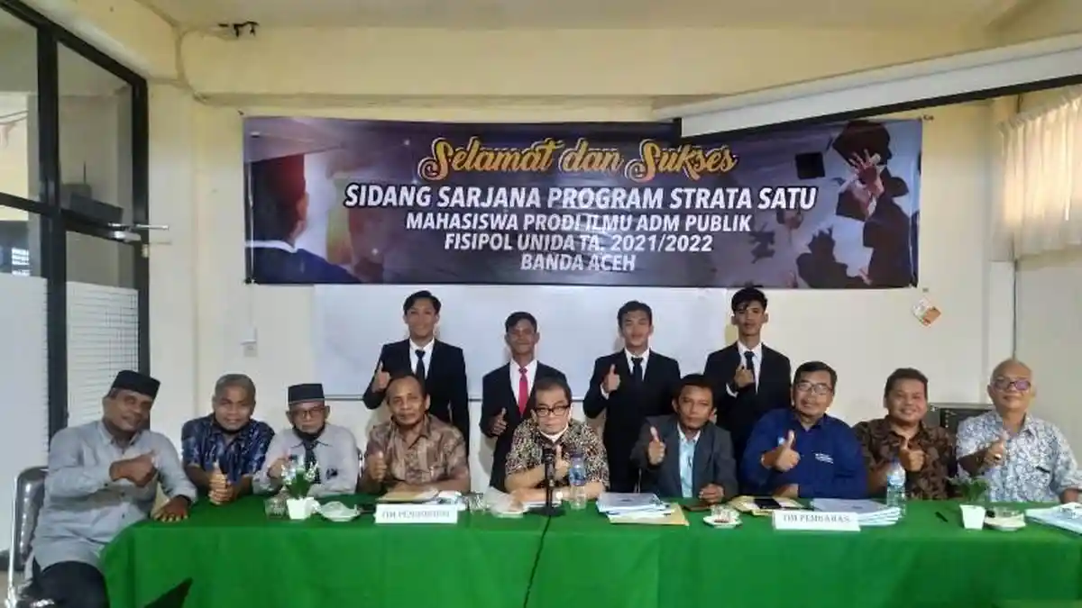 Mahasiswa Unida yang Disidang Wajib Hafal Surat Pendek, 10 Mahasiswa Kampus Alam Asal Simeulue Lulus