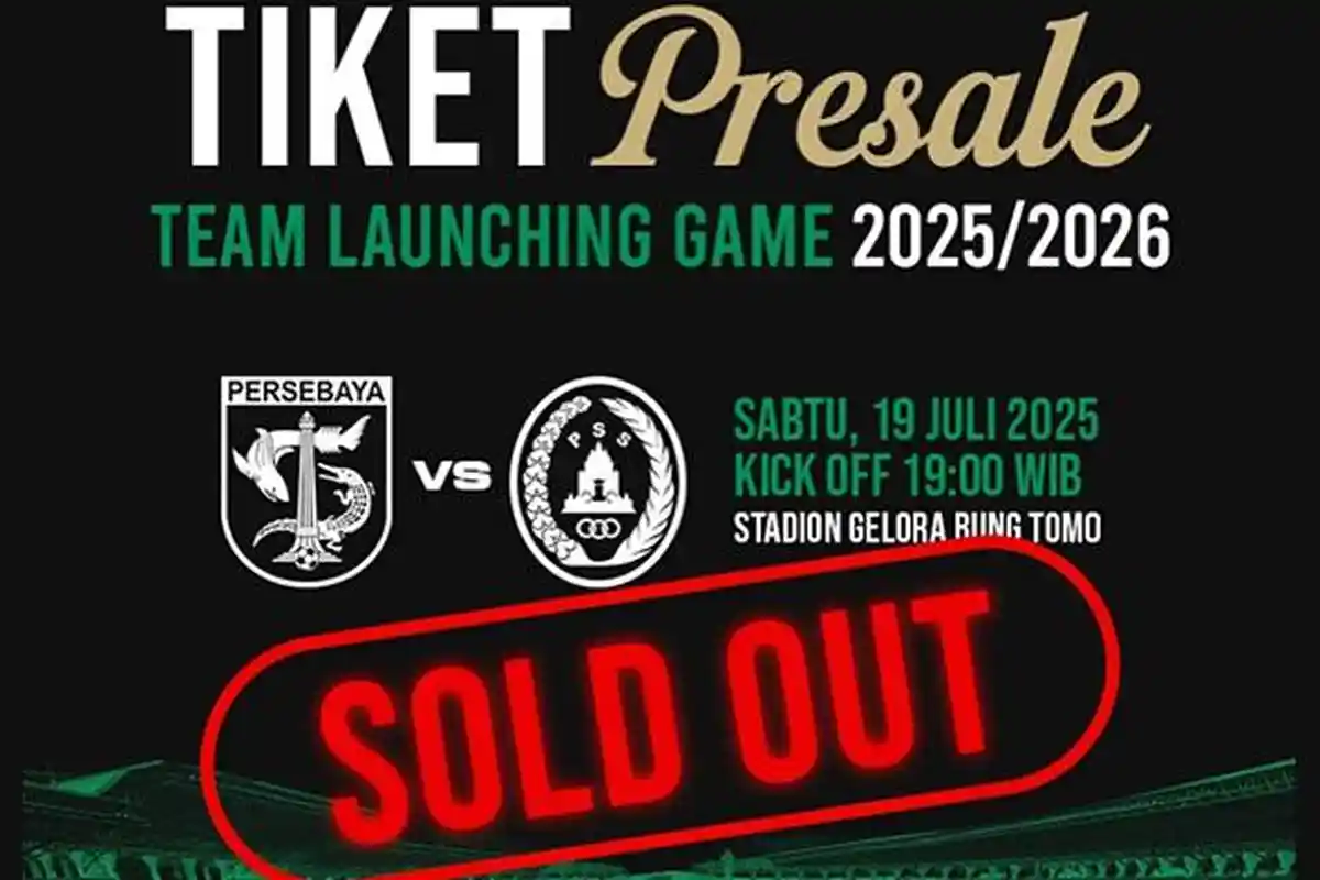 Tiket Presale Team Launching Game Persebaya Langsung Ludes Diserbu Bonek