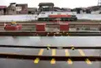 Stasiun Semarang Tawang Lumpuh Terdampak Banjir