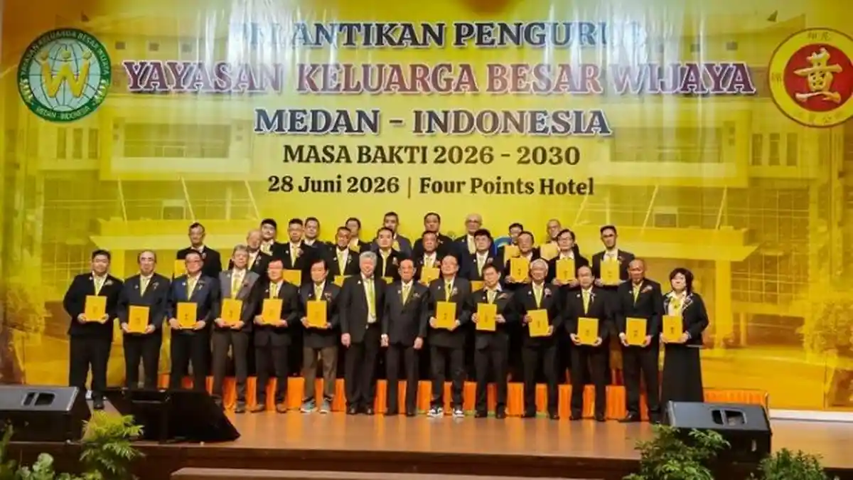 Pelantikan Pengurus Yayasan Keluarga Besar Wijaya Medan 2026–2030, Perkuat Pesatuan & Pengabdian - Tribun-medan.com