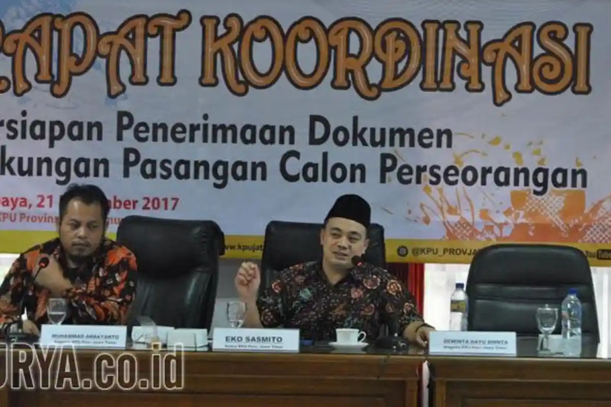 Pendaftaran Cagub Independen Dibuka, Baru Satu Pasangan yang Daftar,  Ini Persyaratannya