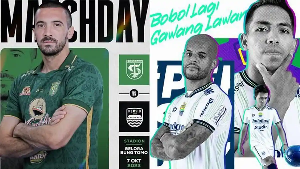 Link Live Streaming Persebaya vs Persib Sore Ini, Kick Off Jam 15.00 WIB, Akses Nonton Liga 1