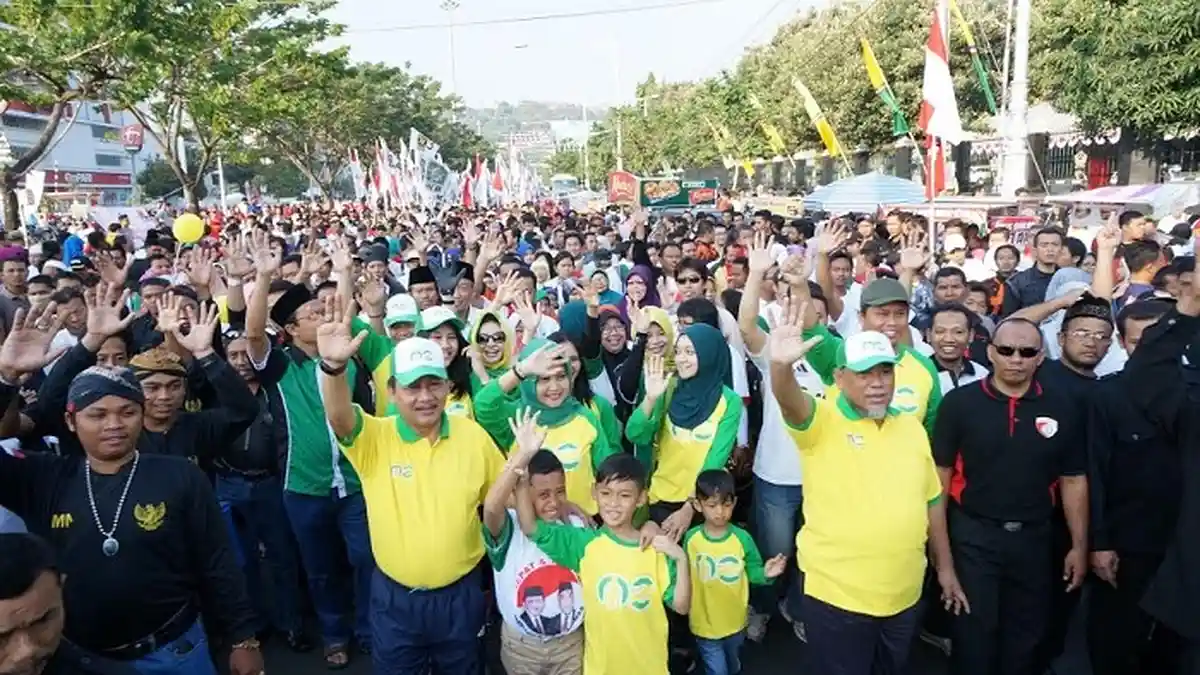 Soemarmo-Zuber Gelar Deklarasi di Taman Menteri Supeno