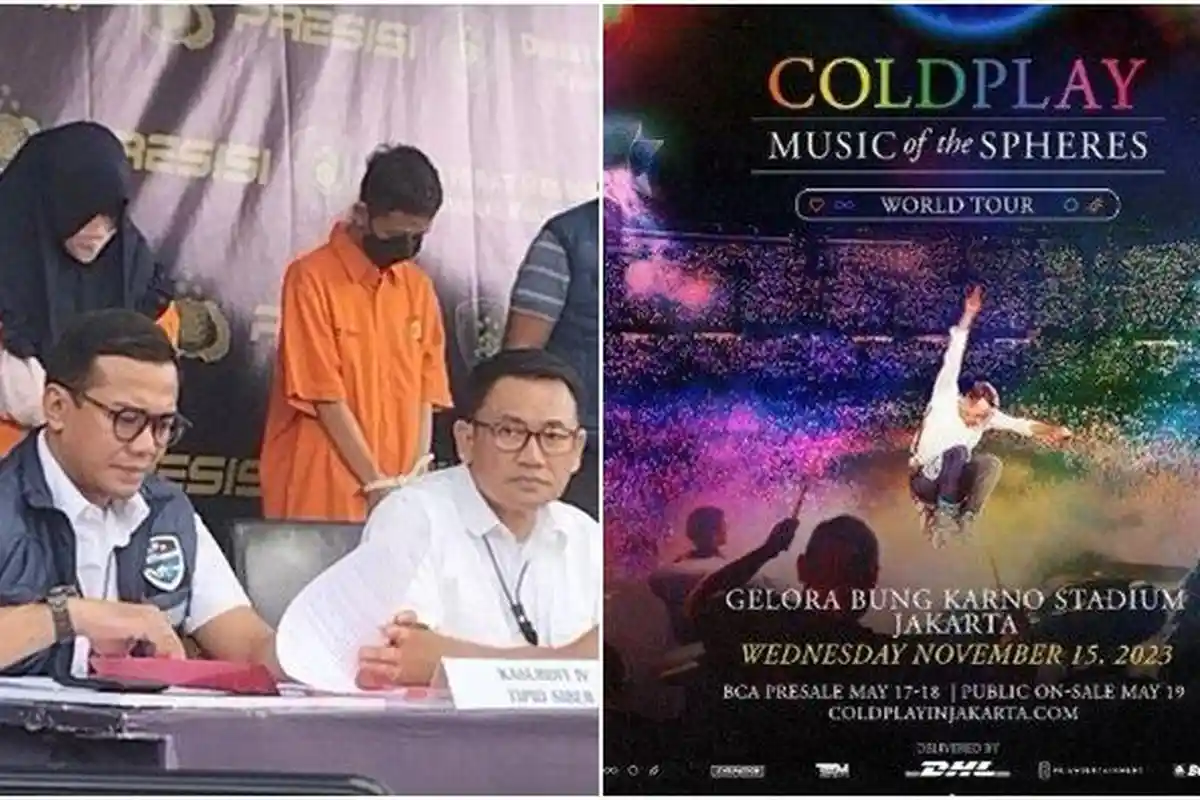 Kongkalikong Pasutri Buka Jastip Palsu Tiket Konser Coldplay di Jakarta, Raup hingga Rp 257 Juta