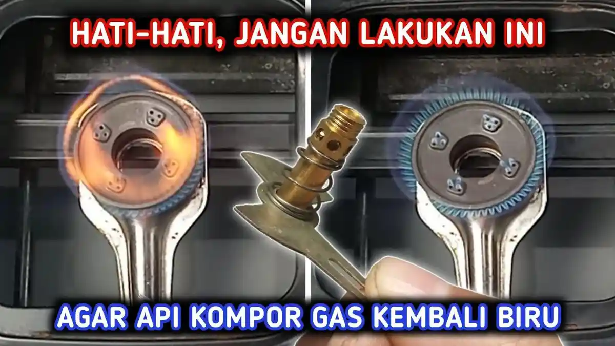 4 Cara Mengatasi Api Kompor Gas yang Merah Terus? Ini Penyebabnya