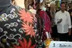 Jokowi dan Direktur Pelaksana IMF Blusukan ke Tanah Abang
