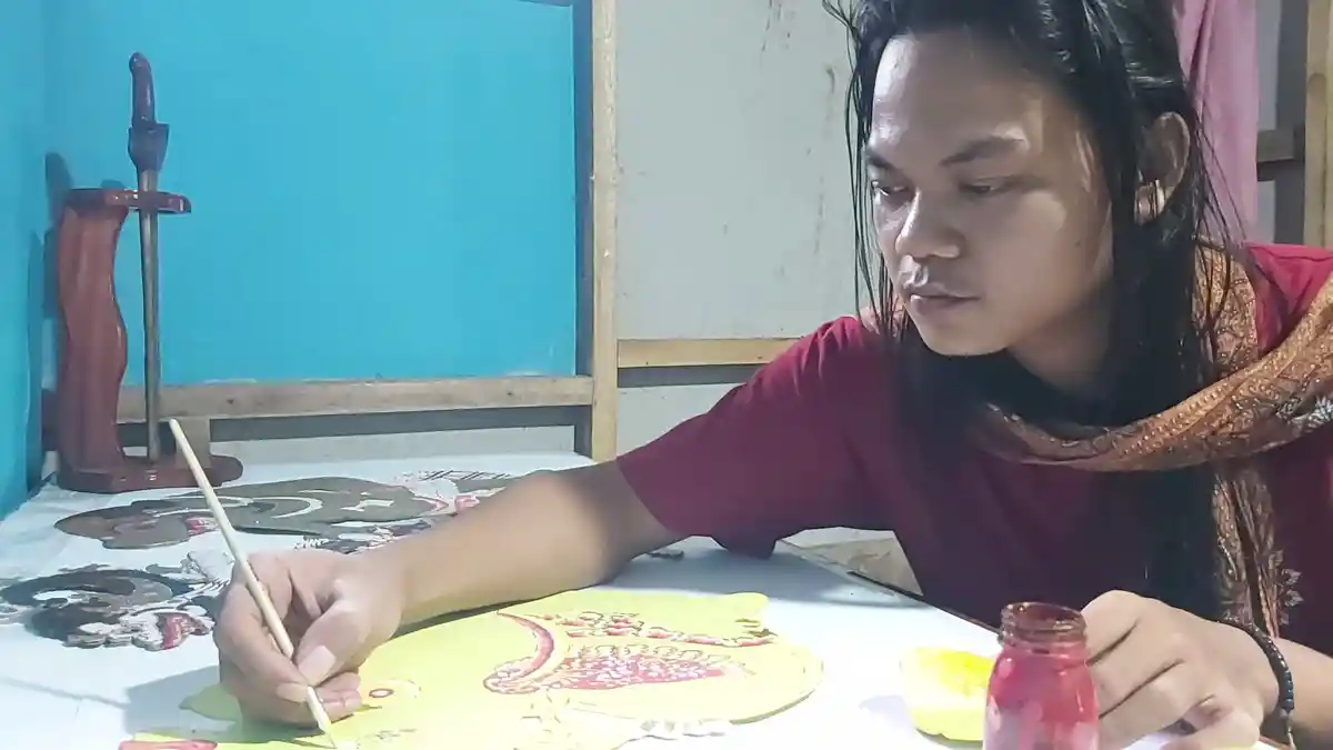 Cerita Perajin Wayang Kulit di Pekalongan, Yudi : Darah Seni Turun Menurun