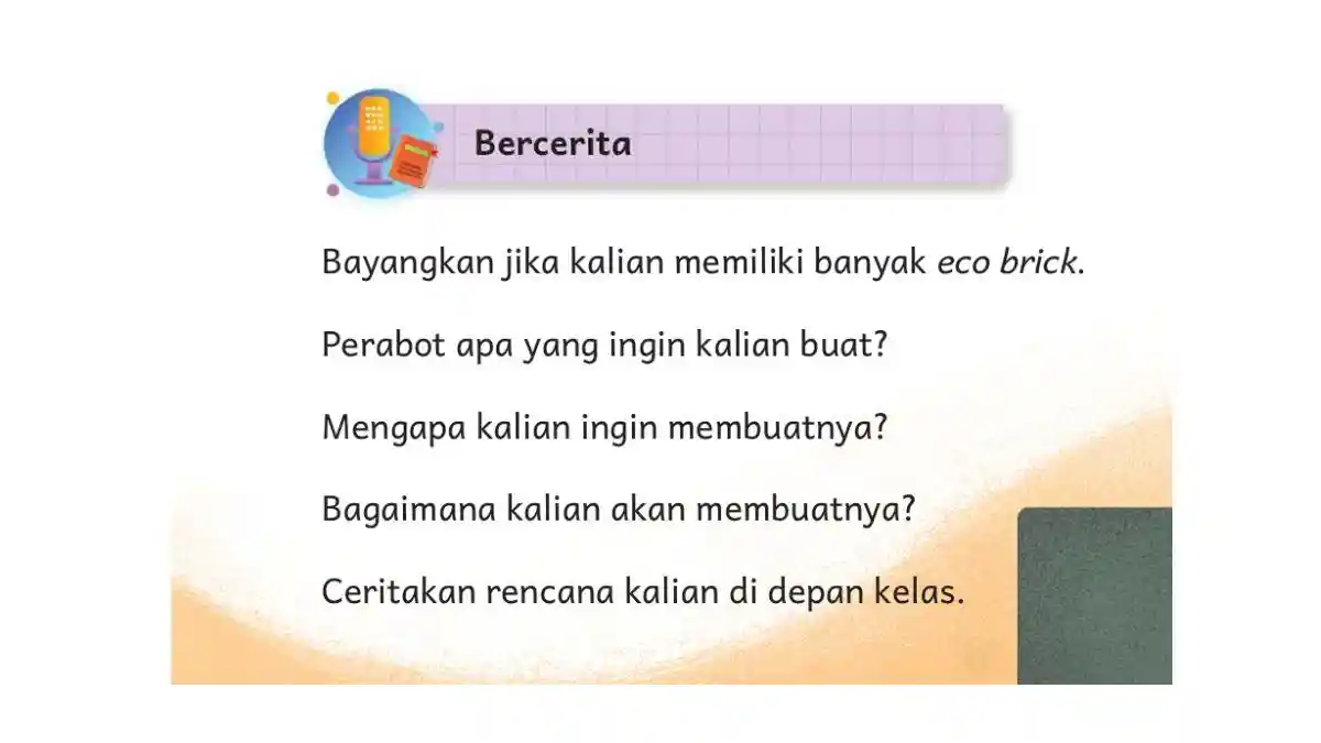 Kunci Jawaban Bahasa Indonesia Kelas 2 Halaman 154 Kurikulum Merdeka, Eco Brick