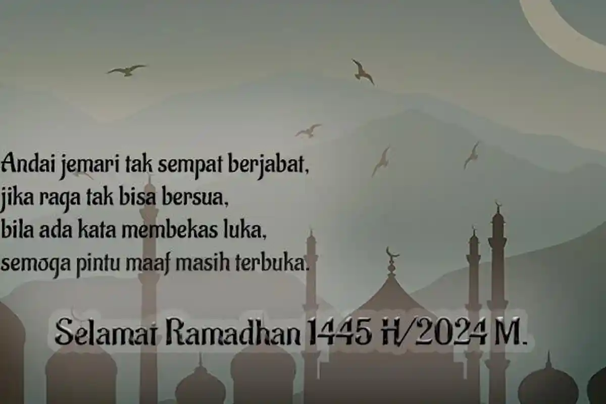 Sebelum Cahaya Padam dan Pintu Taubat Tertutup, Jelang Ramadan Mohon Maafkan Segala Kesalahan