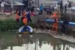 Pencarian Bocah Tenggelam di Kali Sabi Tangerang
