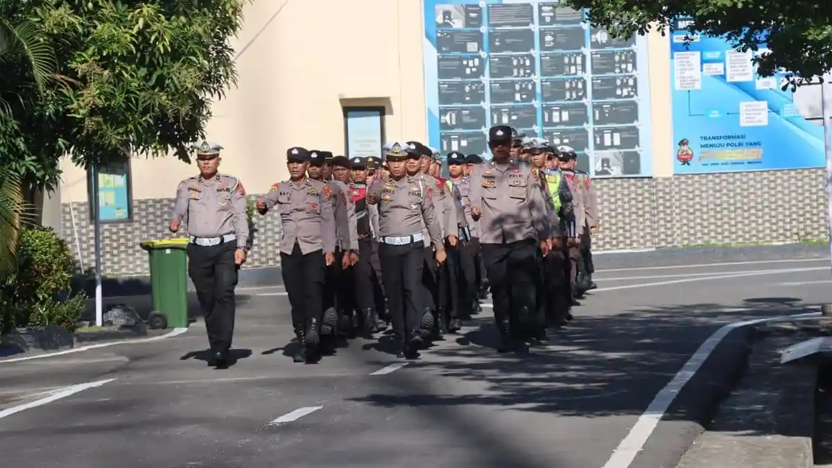 Polres Batubara Gelar Latihan Devile Jelang HUT ke-80 Republik Indonesia
