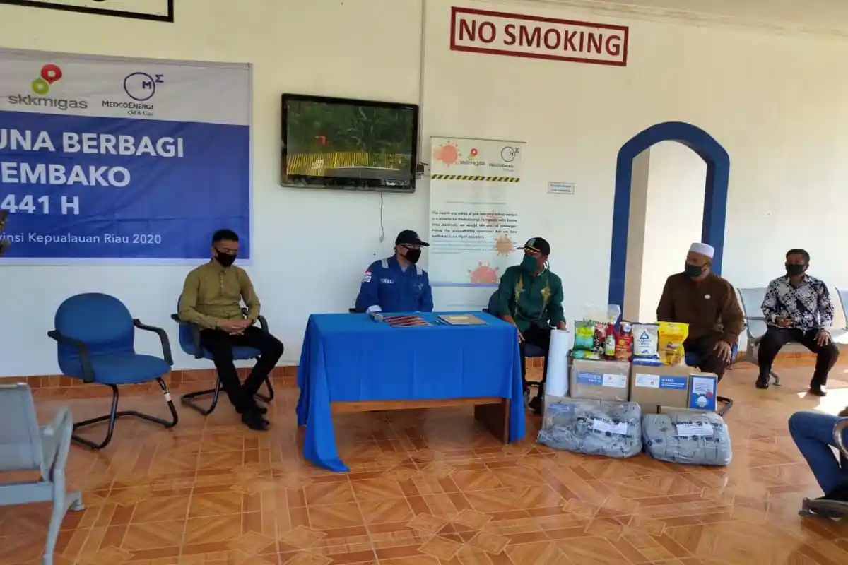 Bantuan Terus Mengalir, SKK dan Perusahaan Migas Sumbang Sembako untuk Warga Anambas Akibat Covid-19