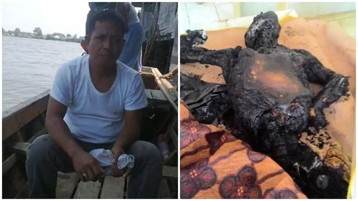 Sadis! Tanpa Sebab, Feriyanto Ditembak Lalu Dibakar