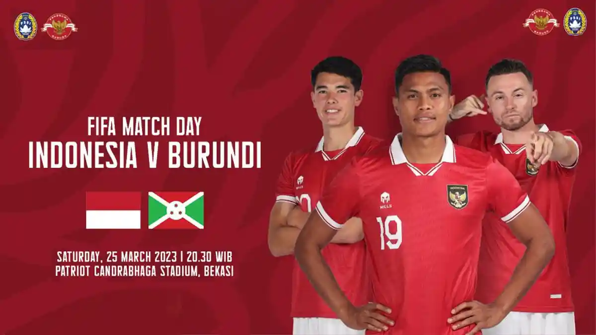 Link Live Streaming Timnas Indonesia vs Burundi Kick Off 20.30 WIB