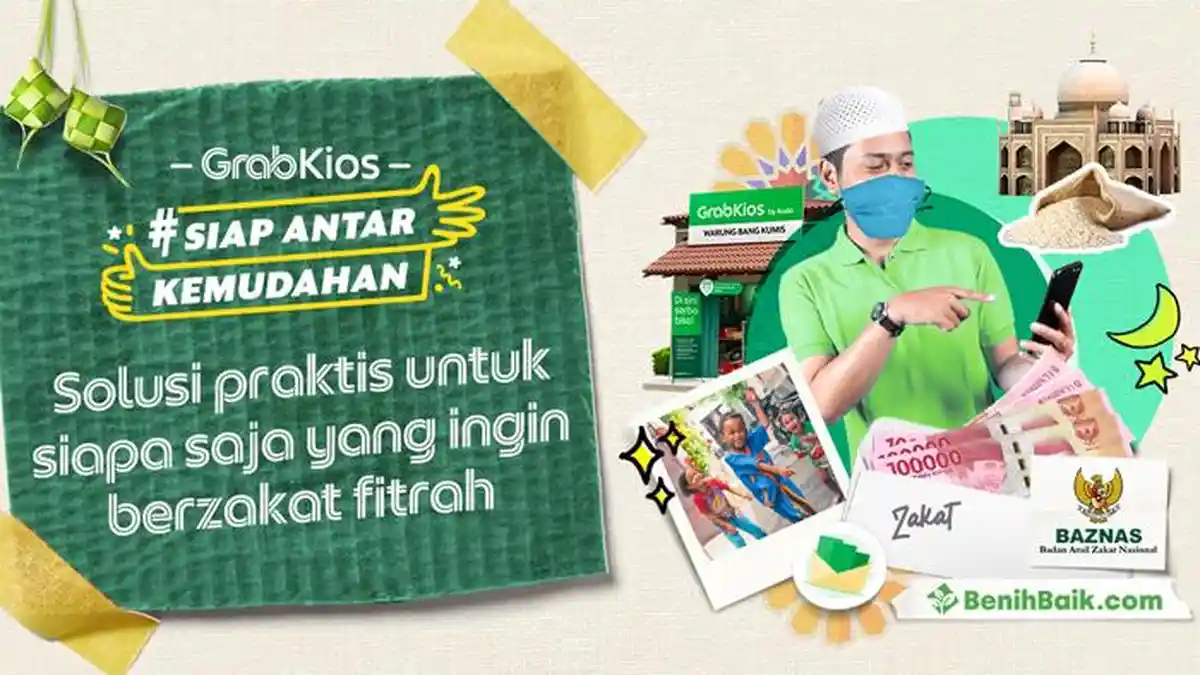 GrabKios Berikan Solusi Praktis untuk Berzakat Fitrah