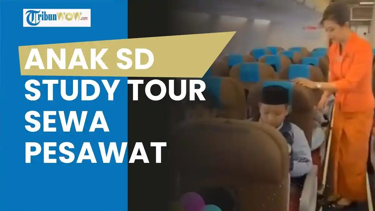 Video Viral Anak SD Study Tour Sewa Pesawat Garuda, Hasil Nabung ...