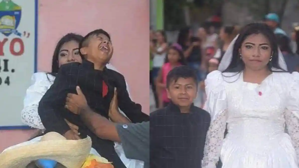 SEPERTI Bocah Menikahi Wanita Dewasa, Pernikahan Pasangan Ini Bikin Tamu Terheran-heran