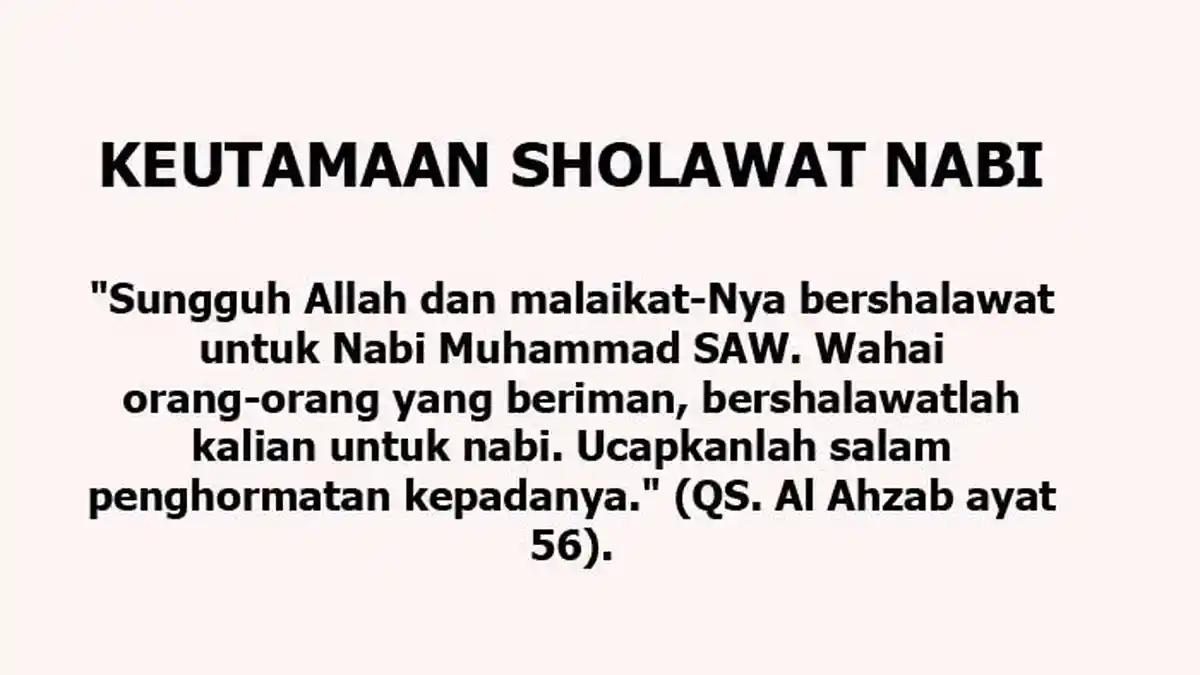 Sholawat Jibril Dianjurkan Diperbanyak, Keutamannya Mendapat Rahmat dari Allah