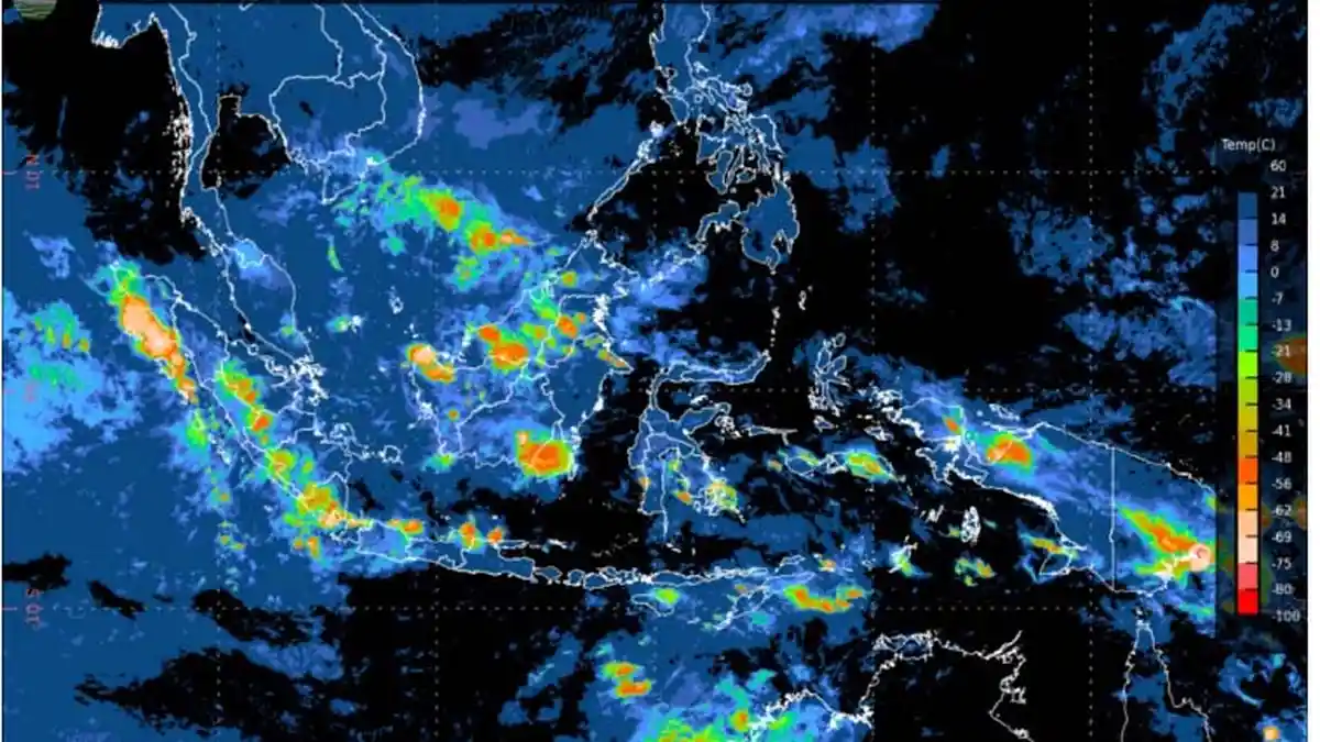 BMKG Release Weather Forecast Alert of Heavy Rain Accompanied by Lightning in Kepri and Other Cities