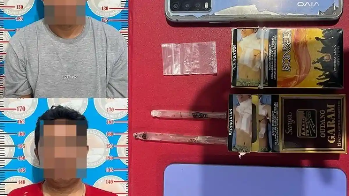 Polres Majene Tangkap 2 Pria Bawa Sabu di Penginapan Daerah Lippu, Barangnya dari Pinrang