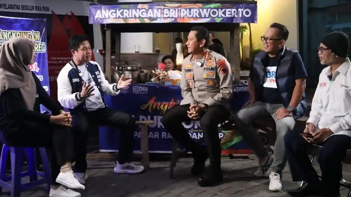 QRIS BRI Launching Angkringan 1 Rupiah di Pasar Ramadan UMP