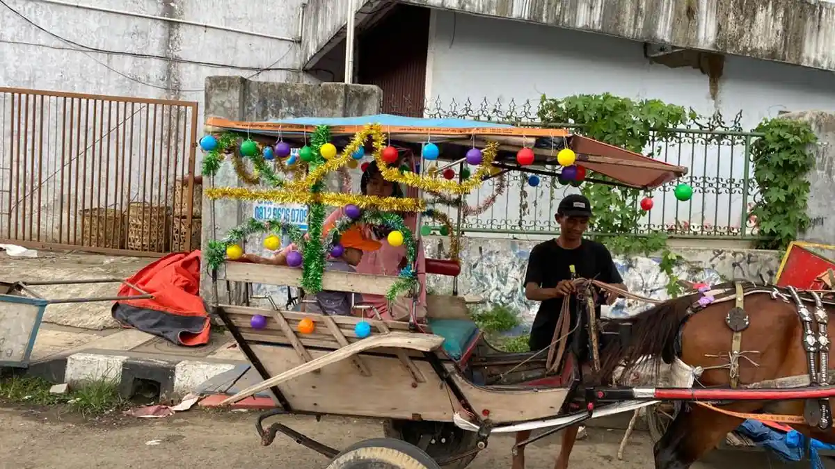Berkah Ramadhan Bagi Kusir Delman di Rangkasbitung Lebak, Tiap Hari Belasan Penumpang Diangkut