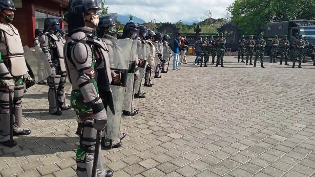 Ini Penampakan Pasukan Penindakan Huru Hara Kodim Jembrana, Terlatih dan Siap Amankan Pilkada