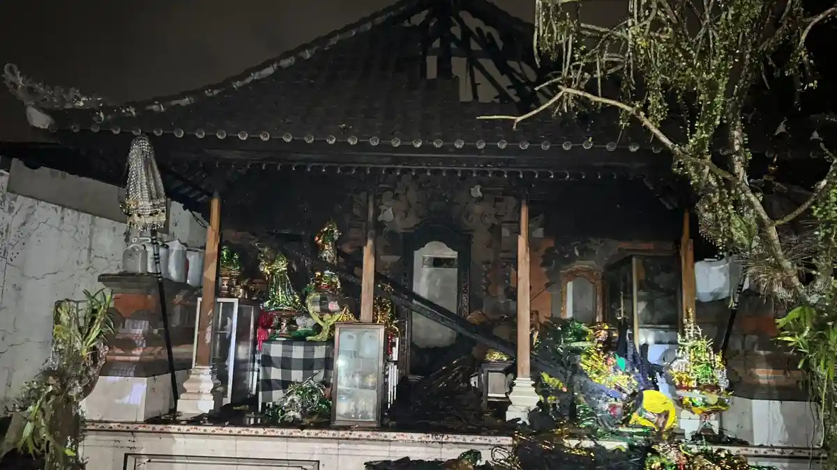 TRAGEDI Kebakaran Bangunan Bale Daja di Ubud, Diduga Korsleting Listrik, Simak Beritanya!