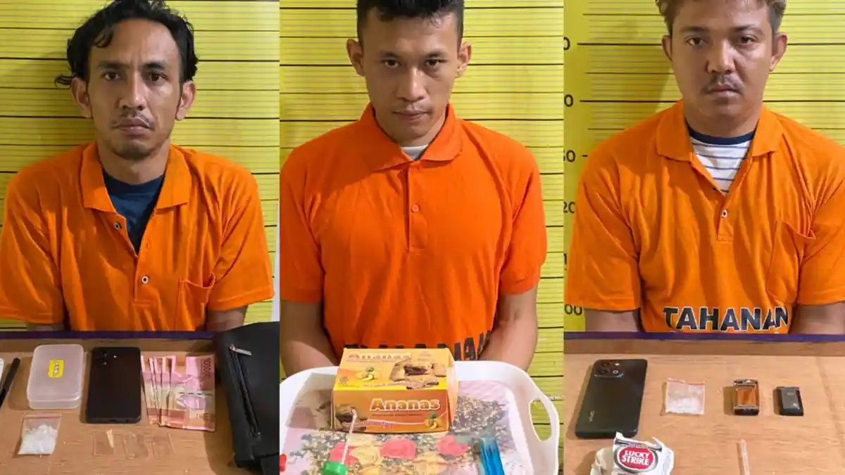 Ringkus 3 Orang Pengedar Narkoba, Polres Taput: Satu Diantaranya Residivis