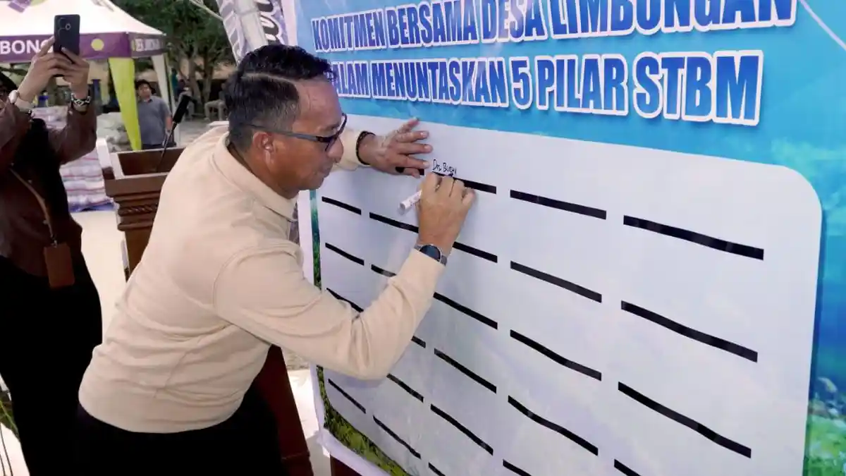 Desa Mentawak dan Limbongan Deklarasi STBM, Pertama di Bangka Belitung