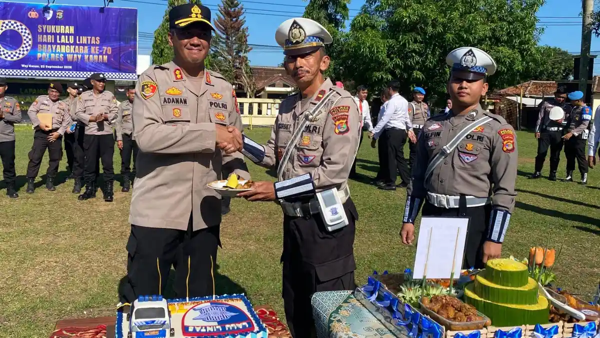 HUT Lalu Lintas ke-70, Kapolres Way Kanan Polda Lampung: Pahami Makna Dharmakerta Marga Raksyaka
