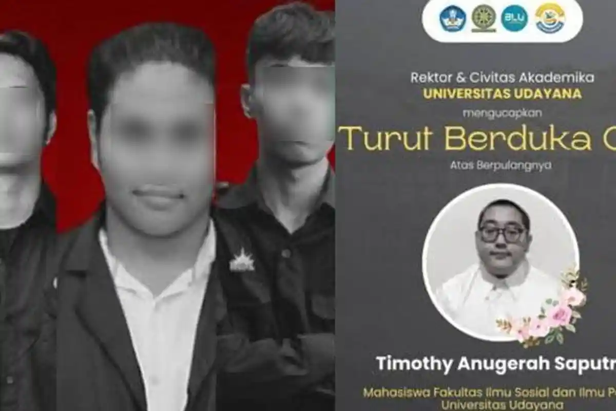 Samakan Foto Timothy yang Tewas di Universitas Udayana dengan Kekeyi, 6 Mahasiswa Disanksi Tak Lulus