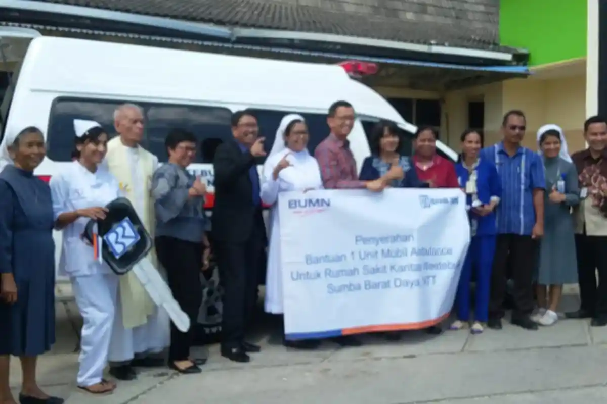 Ini Bantuan BRI Cabang Waikabubak Untuk RS Karitas Weetabula