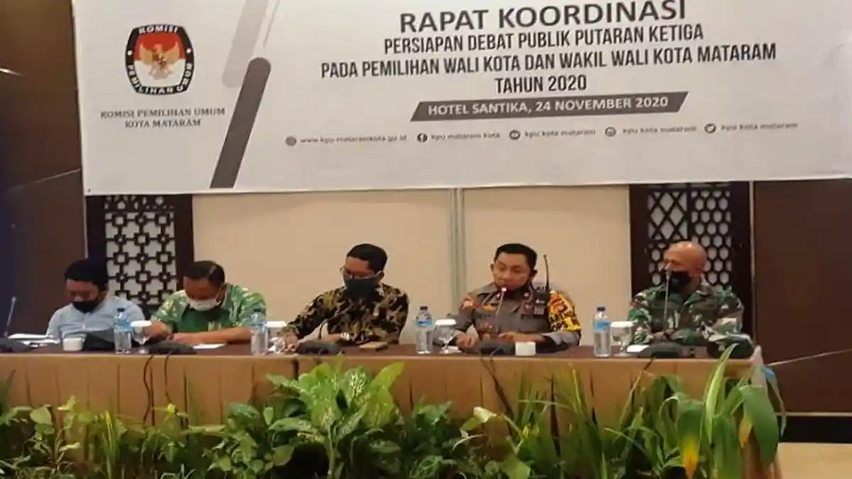 Pengamanan Debat Ketiga Calon Wali Kota Mataram Diperketat