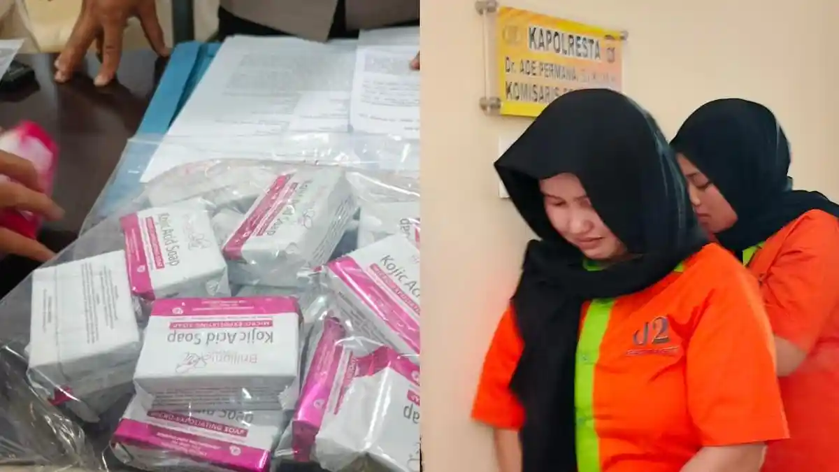 BREAKING NEWS Jual Kosmetik Ilegal Bermerkuri di Kota Gorontalo, 2 Ibu Rumah Tangga Diringkus Polisi