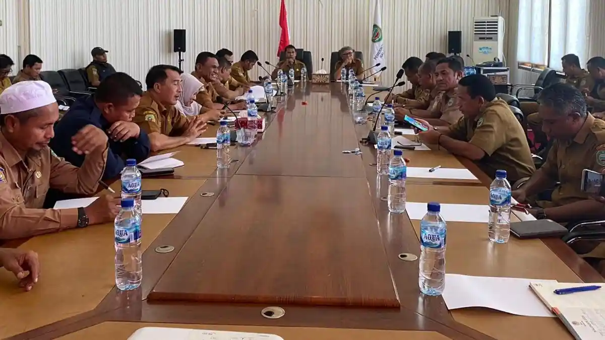 Rakor Jelang HUT ke 21 Halmahera Timur, Maluku Utara: Muchsin Mustafa Jadi Ketua Panitia