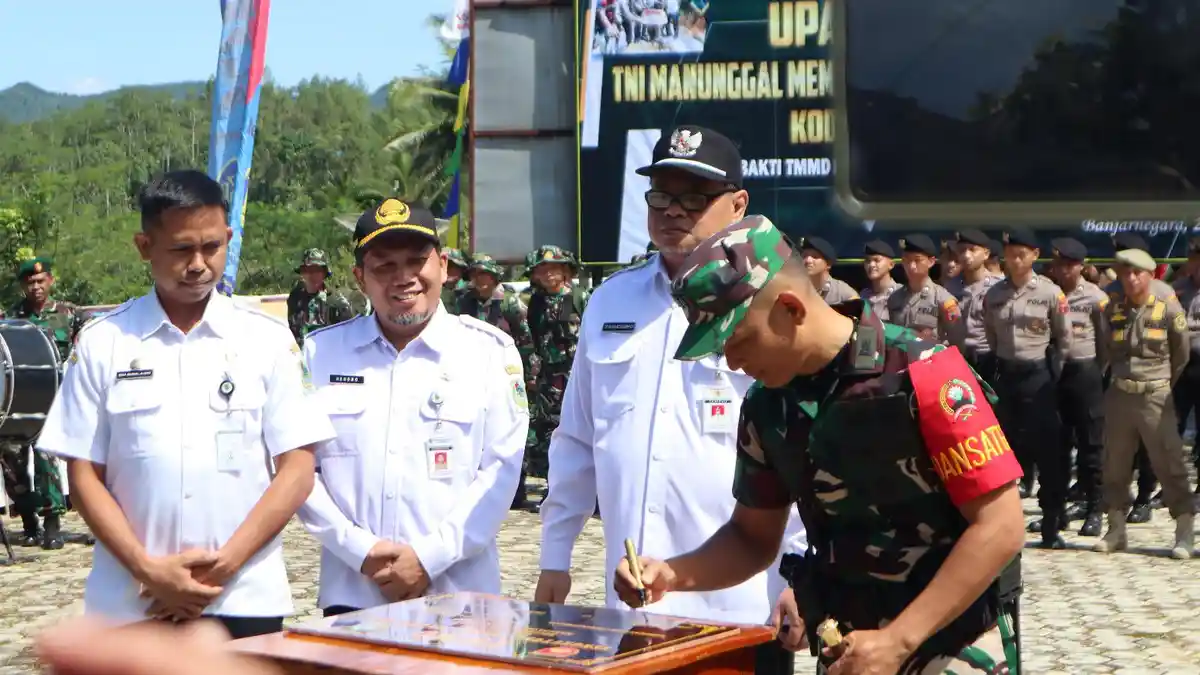 TMMD di Sinduaji Banjarnegara Ditutup, Berikut Infrastruktur yang Dibangun