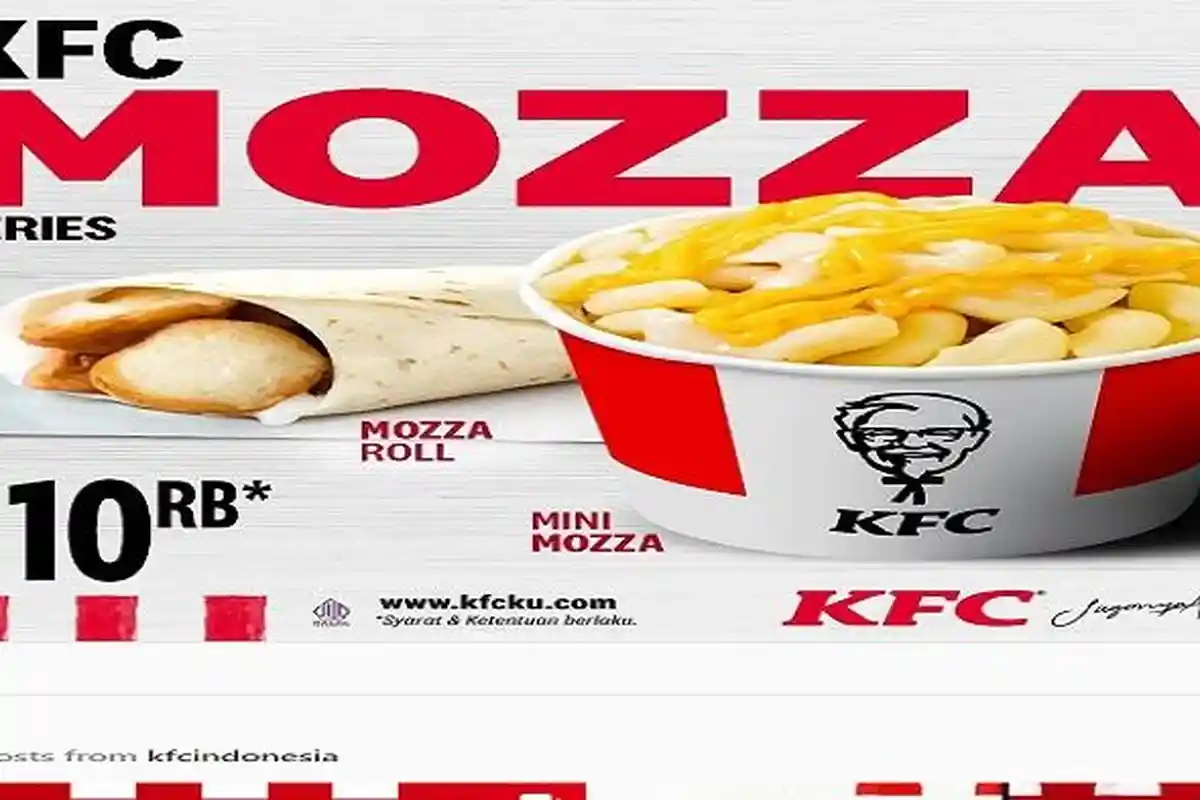 Promo KFC Hari Ini Rabu, Mozza Series Jadi Kejutan, Ada Mozza Roll & Mini Mozza Cuma Rp 10 Ribuan