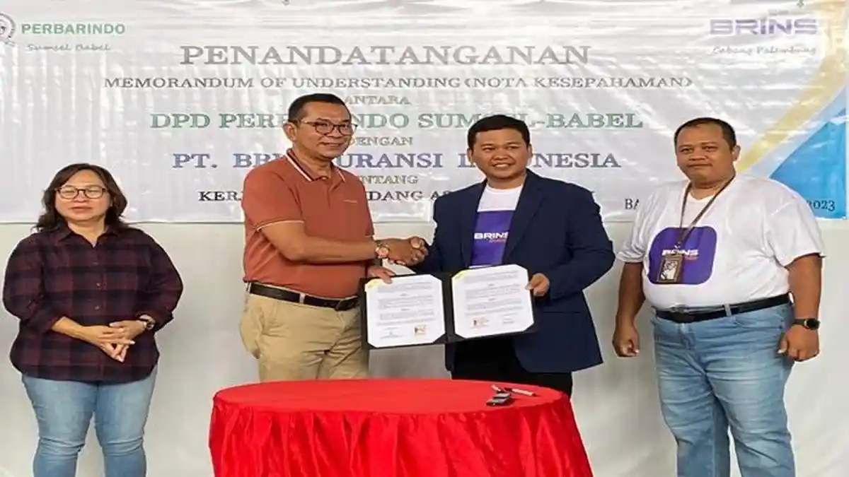 Saling Membutuhkan, Brins Palembang – Perbarindo Sumselbabel Teken MoU