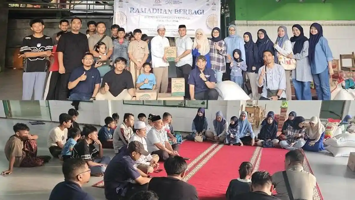 Santri Ponpes Darul Mukhlisin Terima Sembako dan Uang Tunai, Ramadan Berbagi IKA SMAN 4 Kendari