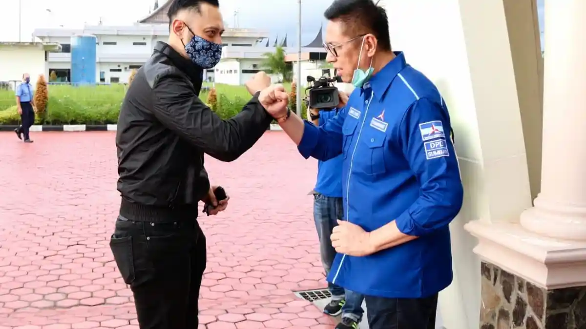 Datang Langsung ke Sumbar, AHY Pastikan Kemenangan Mulyadi-Ali Mukhni