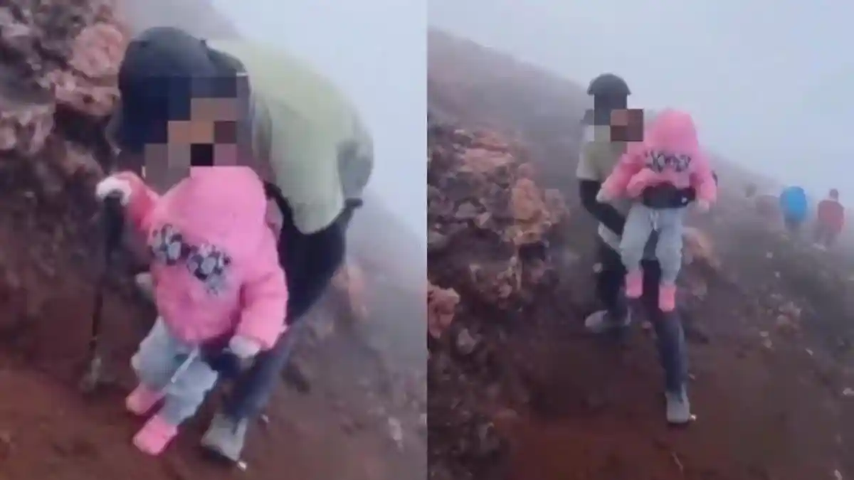FAKTA Balita Diajak Naik Gunung Kerinci oleh Orang Tuanya, Sudah Diperingatkan tapi Tetap Nekat!