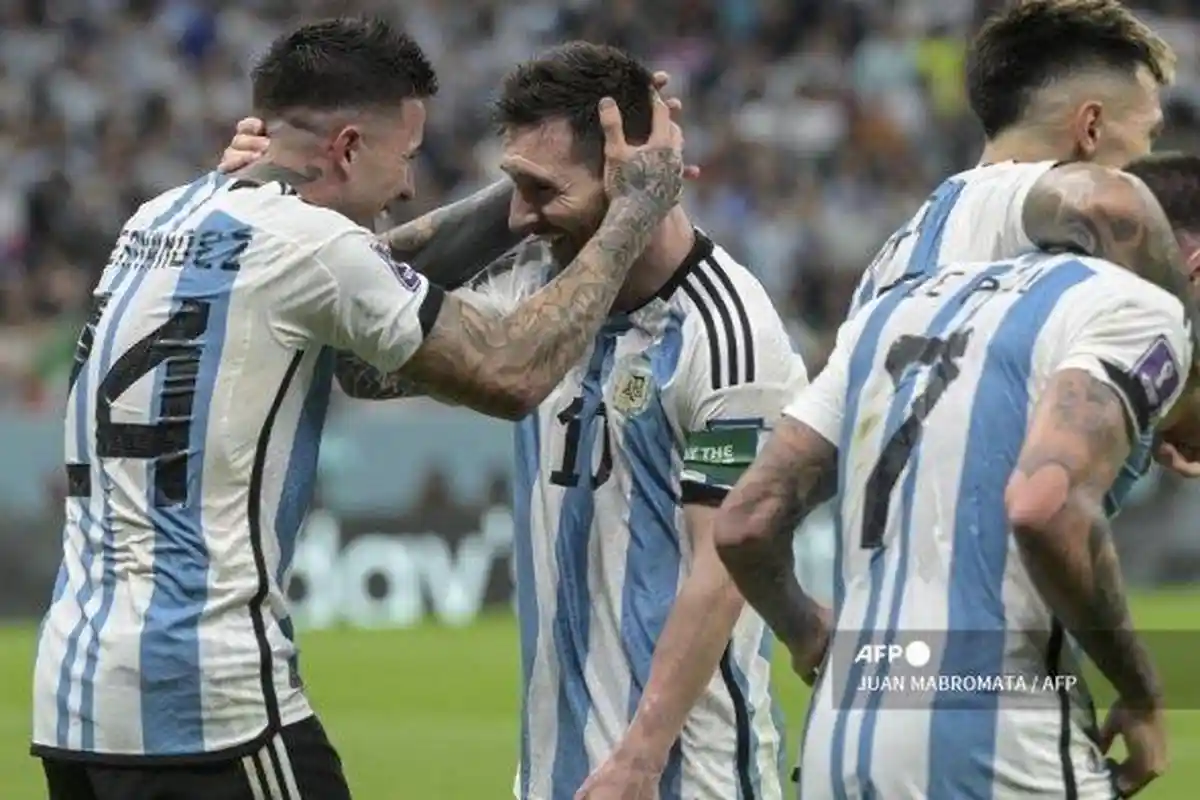 Babak Pertama Skor 1-0 Argentina vs Australia di Piala Dunia,  Messi Baru Cetak Gol di Menit 35